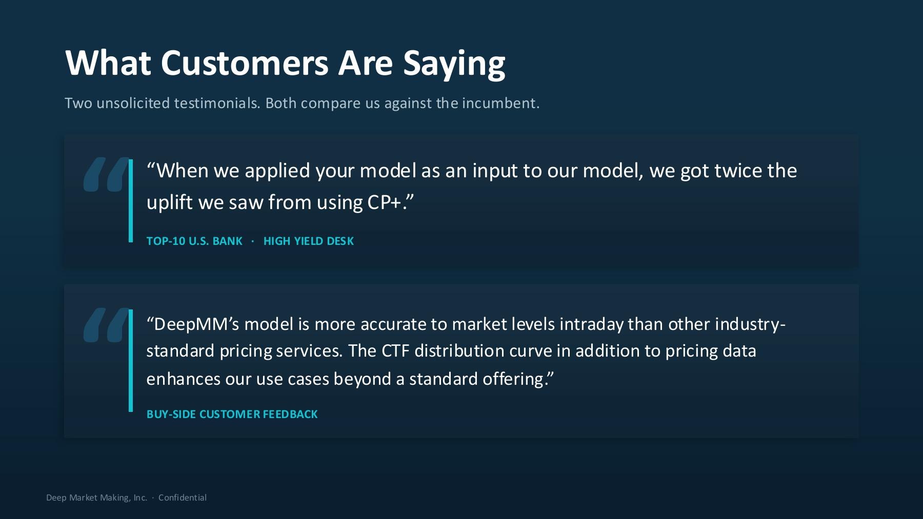 DeepMM Pitch Deck slide 13
